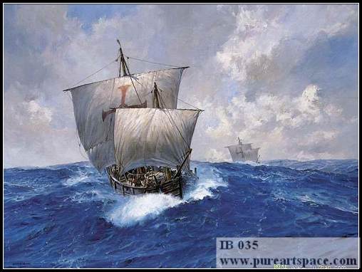 old sailboat painting