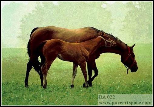 horse art painting