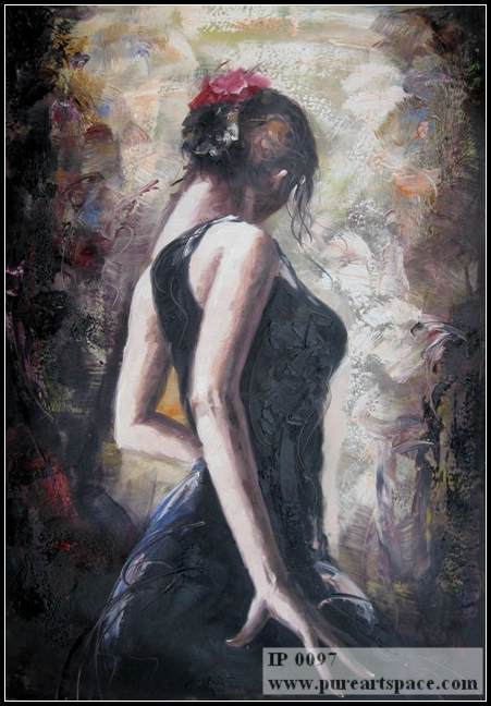 dancer art work-dancer oil paintings-andrew painting reproductions