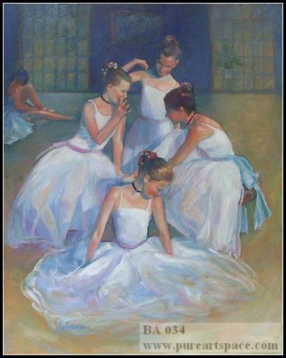 ballet oil painting