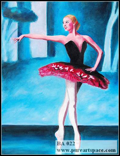 ballerina oil painting
