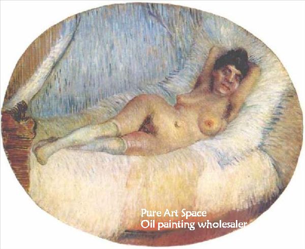 NUDE WOMAM ON A BED
