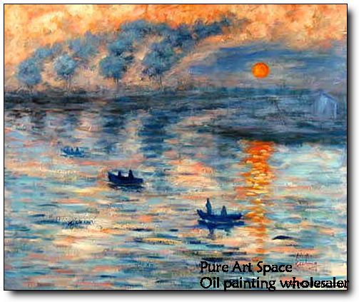 sunset boat paintings