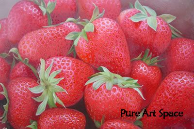 strawberry painting