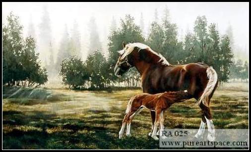 Horse art painting