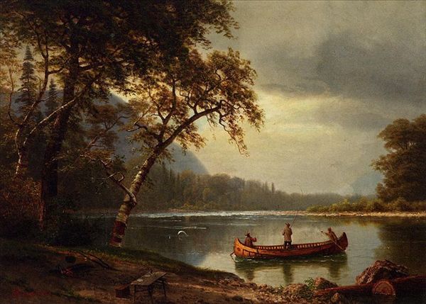 Fishing on the river