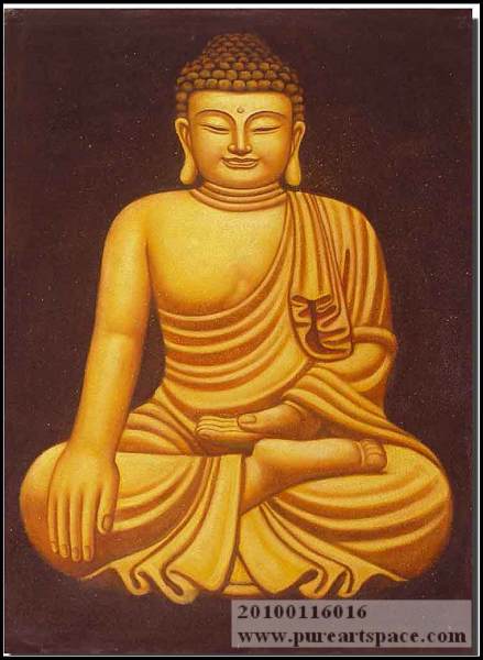 gold sitting buddha