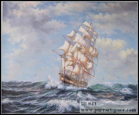 old sailboat painting