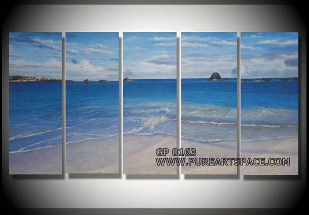 Wave oil paintings