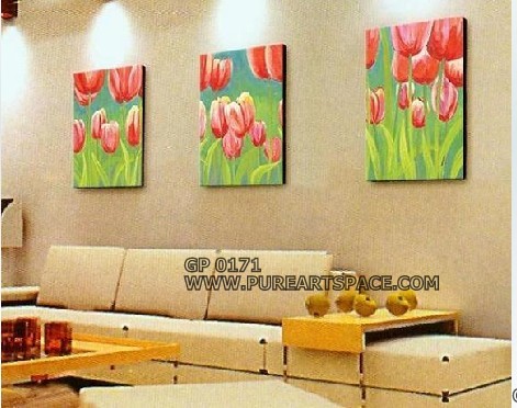 Tulips oil paintings
