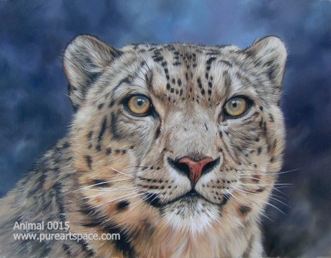 Snow leopard paintings