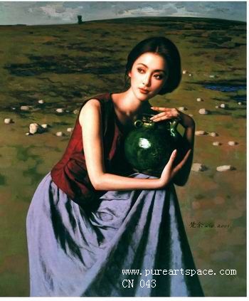 Chinese girl paintings